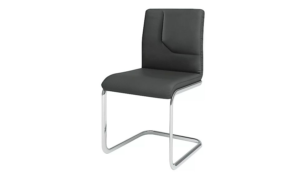 JOOP! Leder-Schwingstuhl  Straps - grau - 48 cm - 92 cm - 57 cm - Stühle > günstig online kaufen