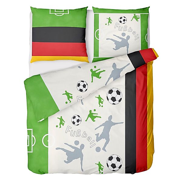 LINKHOFF Kinderbettwäsche Fußball Bettwäsche 135x200 + günstig online kaufen