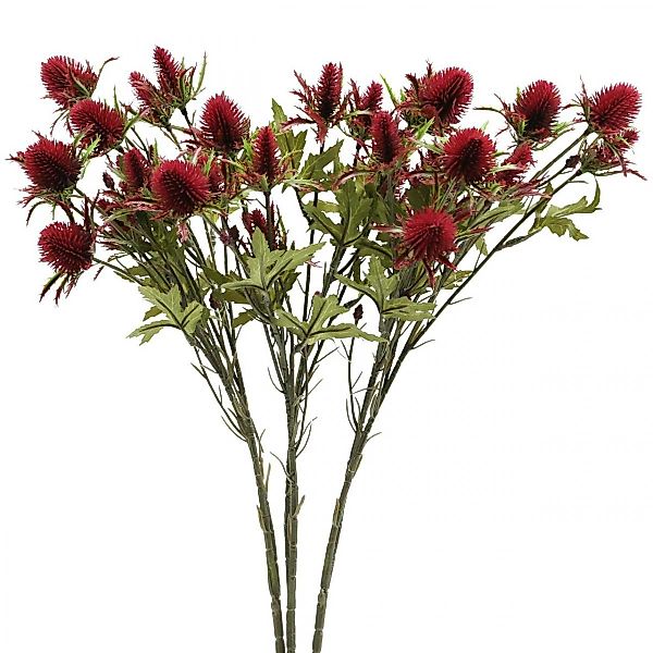 Kunstblume Distel Künstliche Blume Dekozweig Rot günstig online kaufen