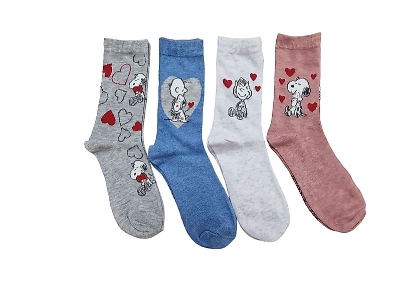 Mein Style Freizeitsocken Mein Style Peanuts Socken 4er-Bündel (4er-Bündel, günstig online kaufen