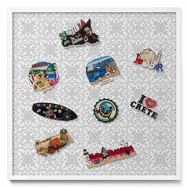 Tulup Magnettafel Reisemagnete Magnetboard Regelmäßiges Ornamentmuster 50x5 günstig online kaufen