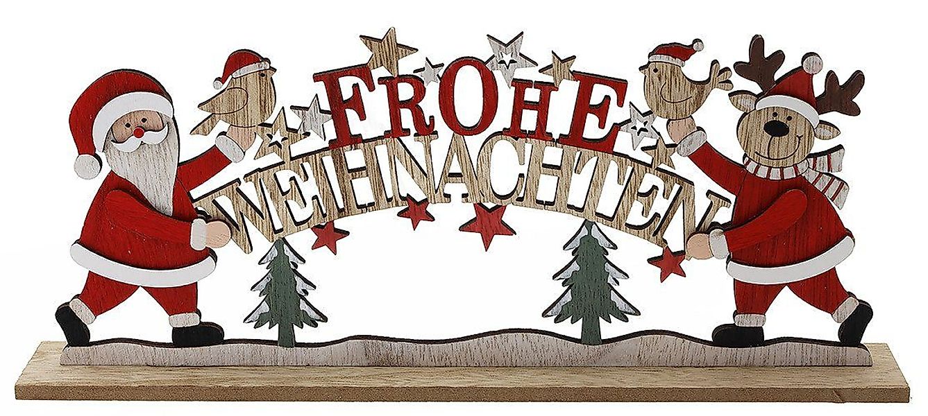 Rodermund Weihnachtsfigur Schriftzug Frohe Weihnachten aus günstig online kaufen
