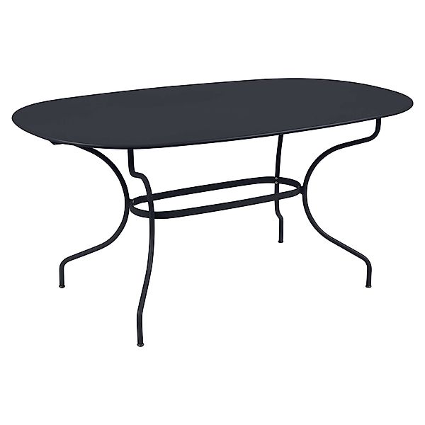 Opéra+ Ovaler Tisch 160 x 90 cm Outdoor Anthrazit günstig online kaufen