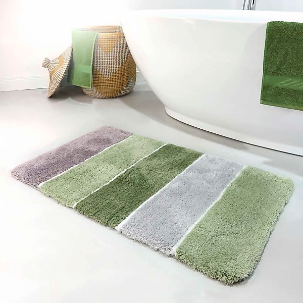 Homie Living Badematte "Rio Marina" Höhe 30 mm rutschhemmend beschichtet fu günstig online kaufen