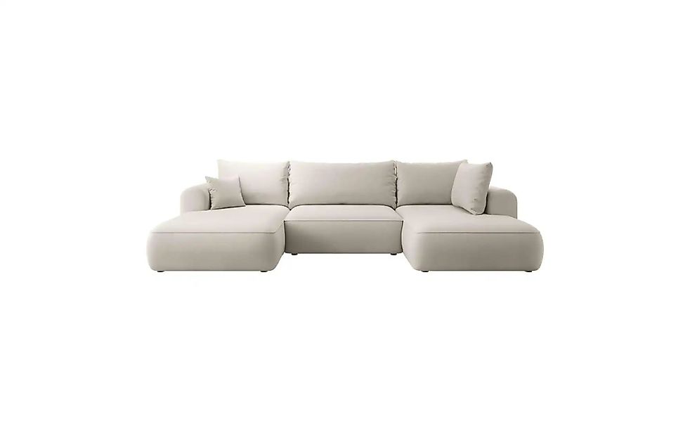 Wohnlandschaft mit Schlaffunktion Ovo ¦ creme ¦ Maße (cm): B: 375 H: 95 Pol günstig online kaufen