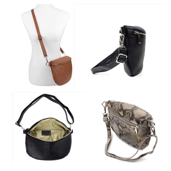 ITALYSHOP24 Bauchtasche Damen Leder Gürteltasche Hüfttasche günstig online kaufen