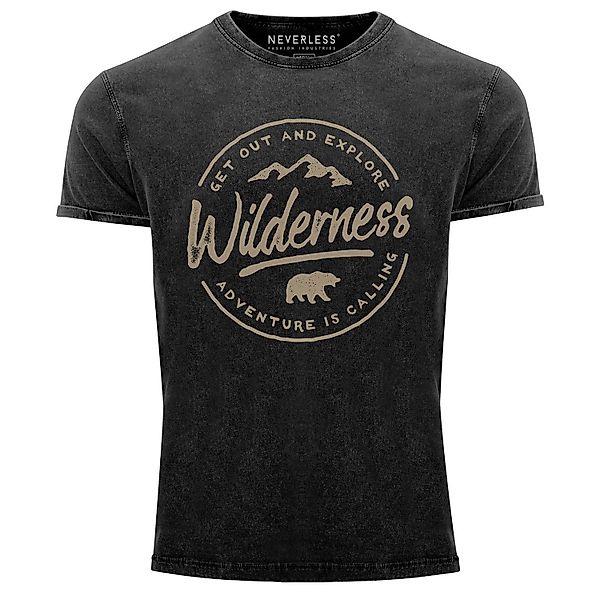Neverless Print-Shirt Neverless® Herren T-Shirt Vintage günstig online kaufen