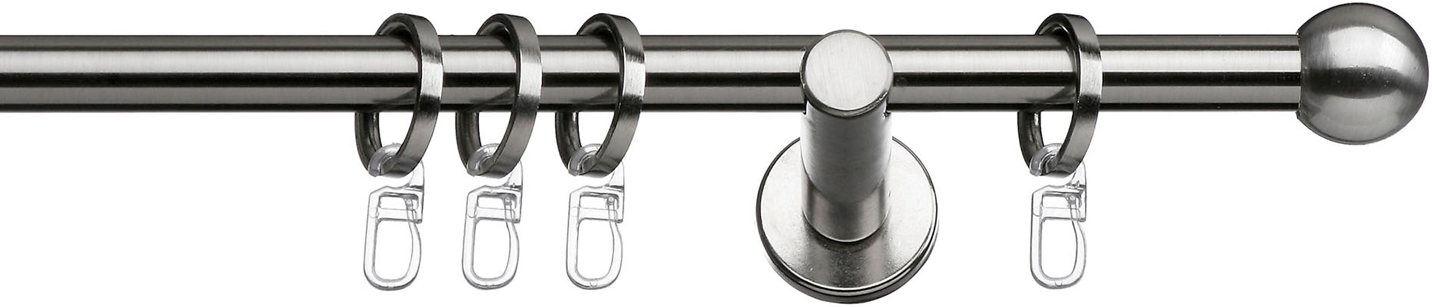 indeko Gardinenstange »Formentor« Ø 12 mm 1 läufig-läufig Fixmaß Komplett-S günstig online kaufen