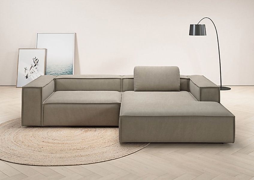 Home affaire Ecksofa »Watertown, modernes XXL L-Form, 306 cm breit« Großzüg günstig online kaufen