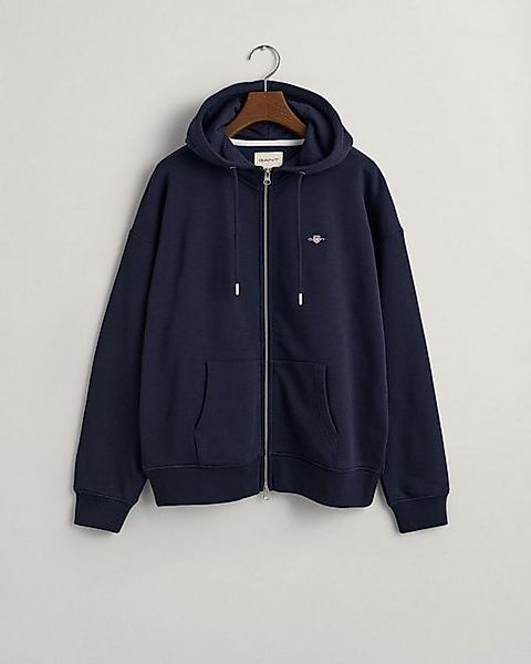 Gant Hoodie SHIELD ZIP HOODIE, EVENING BLUE günstig online kaufen