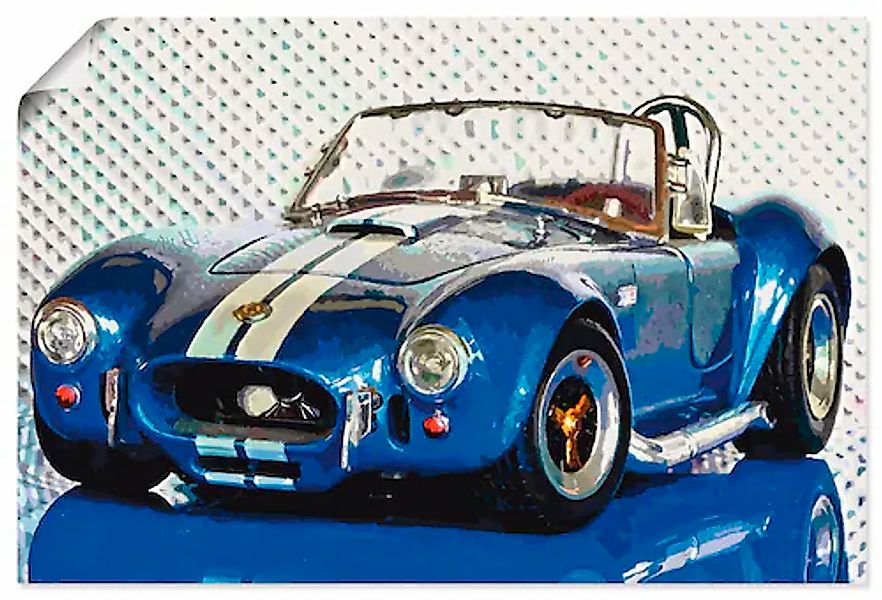 Artland Wandbild »Shelby Cobra blau«, Auto, (1 St.), als Leinwandbild, Post günstig online kaufen