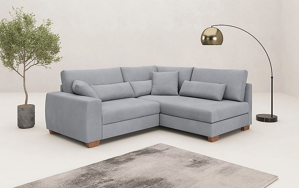 Mr. Couch Ecksofa "Helena L-Form", Mit Federkern, wahlweise mit Bettfunktio günstig online kaufen