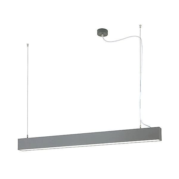Orion Leuchten LED Hängeleuchte Deckenleuchte Lichtband 38W 3980lm Grau günstig online kaufen