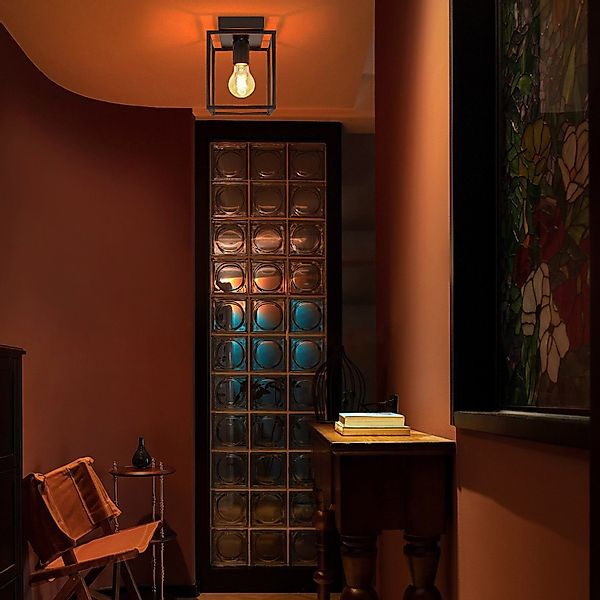 ZMH Deckenleuchte Retro Schwarz industrial Küchenlampe günstig online kaufen