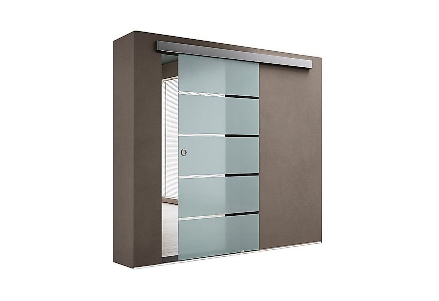 doporro Glasschiebetür komplettset Zimmertür glas Innentür H:205/215cm ESG günstig online kaufen