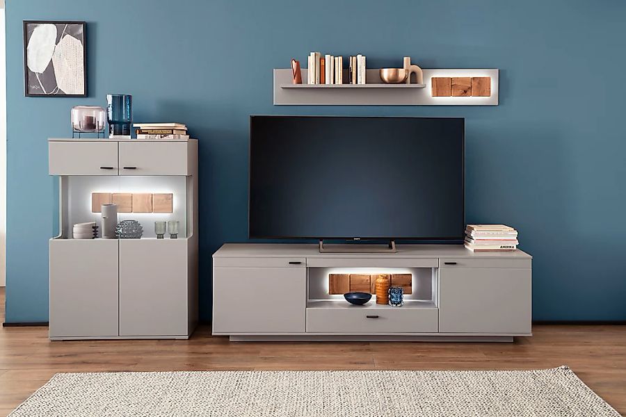 MCA furniture Wohnwand »Zadar«, (3 St.), moderne Wohnwandkombination in Ark günstig online kaufen