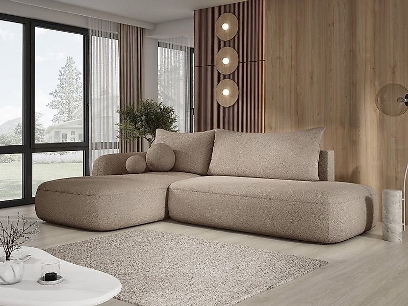 Luxusbetten24 Schlafsofa Designer Sofa Babu Bouclé, günstig online kaufen