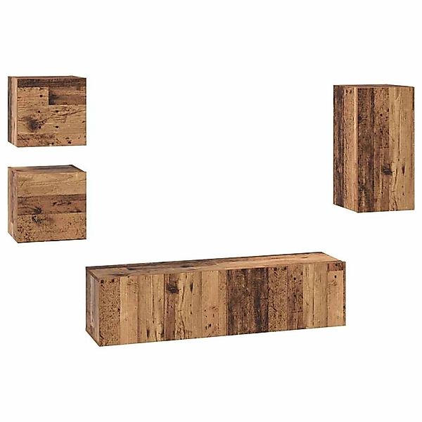 vidaXL TV-Schrank-Set 5-Tlg Altholz 30,5 x 30 x 60 cm Holzwerkstoff 3393348 günstig online kaufen