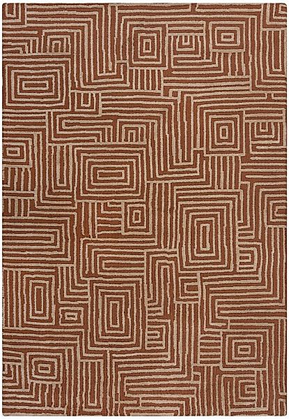 FLAIR RUGS Teppich "Kylo" rechteckig 12 mm Höhe Hoch-niedriger Flor in Woll günstig online kaufen