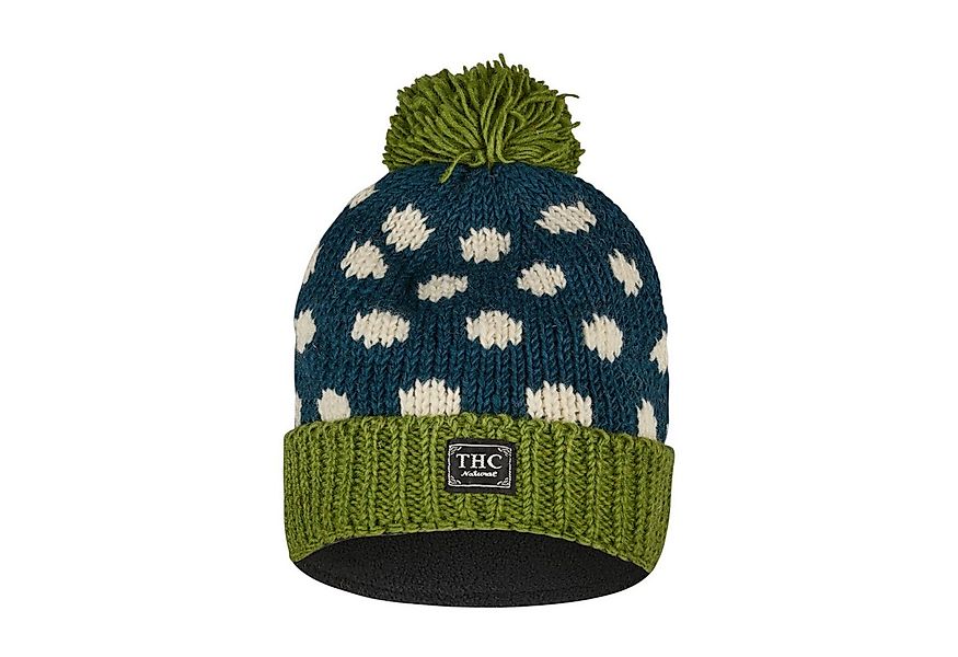 THC Natural Line Strickmütze THC Schafwoll Pudelmütze 842 gepunktet (1 Stüc günstig online kaufen
