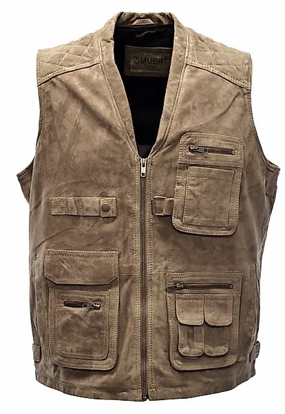 Zimmert Leather Lederweste Nilo praktische Fronttaschen, günstig online kaufen