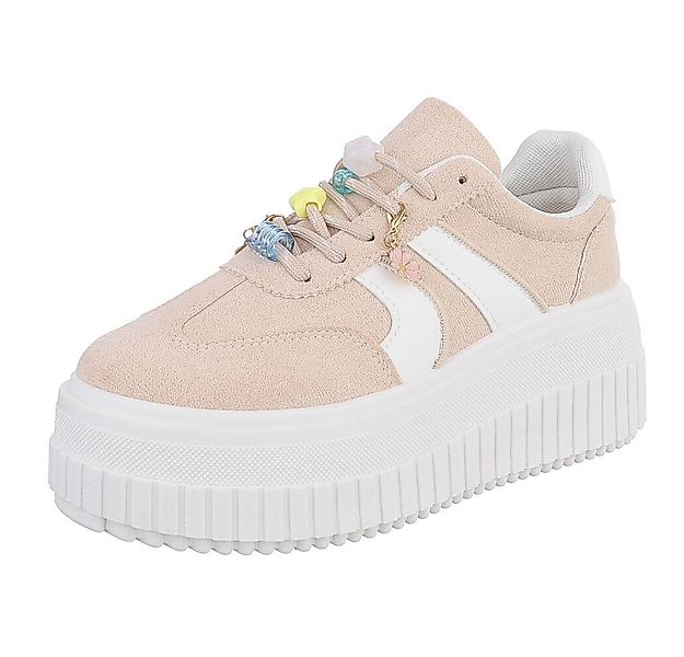 Ital-Design Plateausneaker mit verspielten Details für Damen Sneaker (91409 günstig online kaufen