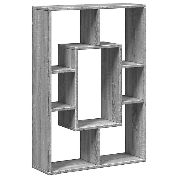 vidaXL Bücherregal Grau Sonoma 63x20x90 cm Holzwerkstoff 858143 günstig online kaufen