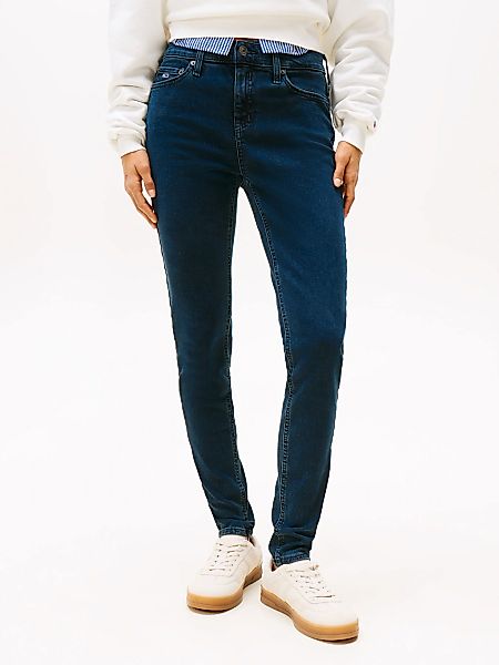 Tommy Jeans Skinny-fit-Jeans "NORA MR SKNY AH1280" mit Logo-Badge, Mid Rise günstig online kaufen
