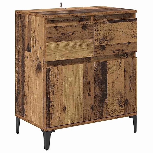 vidaXL Sideboard Altholz 60 x 35 x 70 cm Verbundholz und Eisen 881218 günstig online kaufen