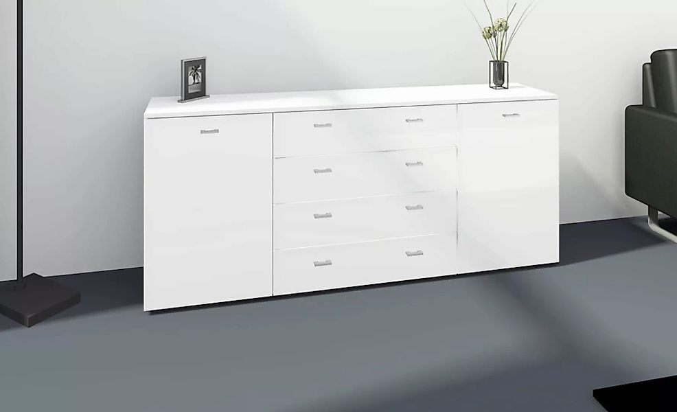 borchardt Möbel Sideboard "Scala, Breite 166 cm,", höhenverstellbare Einleg günstig online kaufen