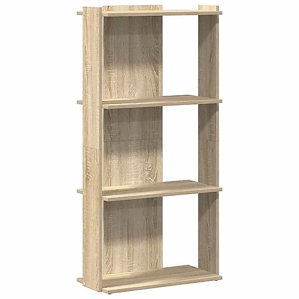 vidaXL Bücherregal 3 Böden Sonoma-Eiche 60x30x120 cm Holzwerkstoff 860267 günstig online kaufen