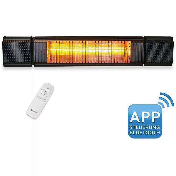 VASNER Appino BEATZZ Bluetooth Infrarot-Heizstrahler mit Musik Box 2000 W S günstig online kaufen