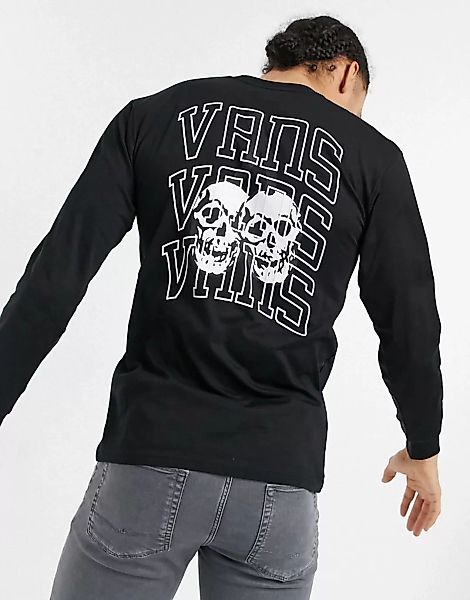 Vans – New Varsity – Langärmliges Shirt in Schwarz günstig online kaufen