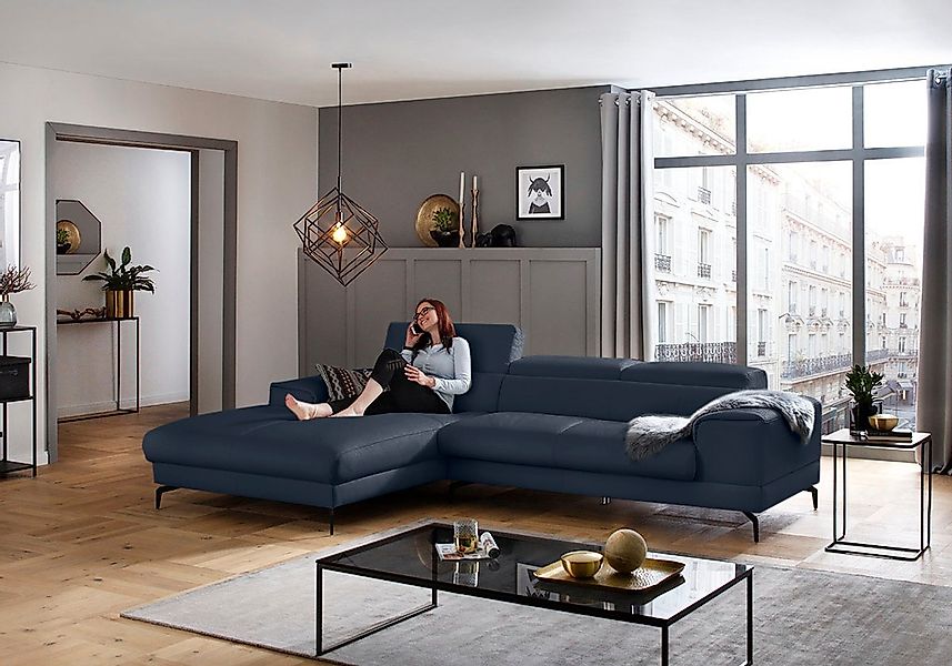 W.SCHILLIG Ecksofa "piedroo, Designsofa mit tollem Sitzkomfort, L-Form", Ko günstig online kaufen