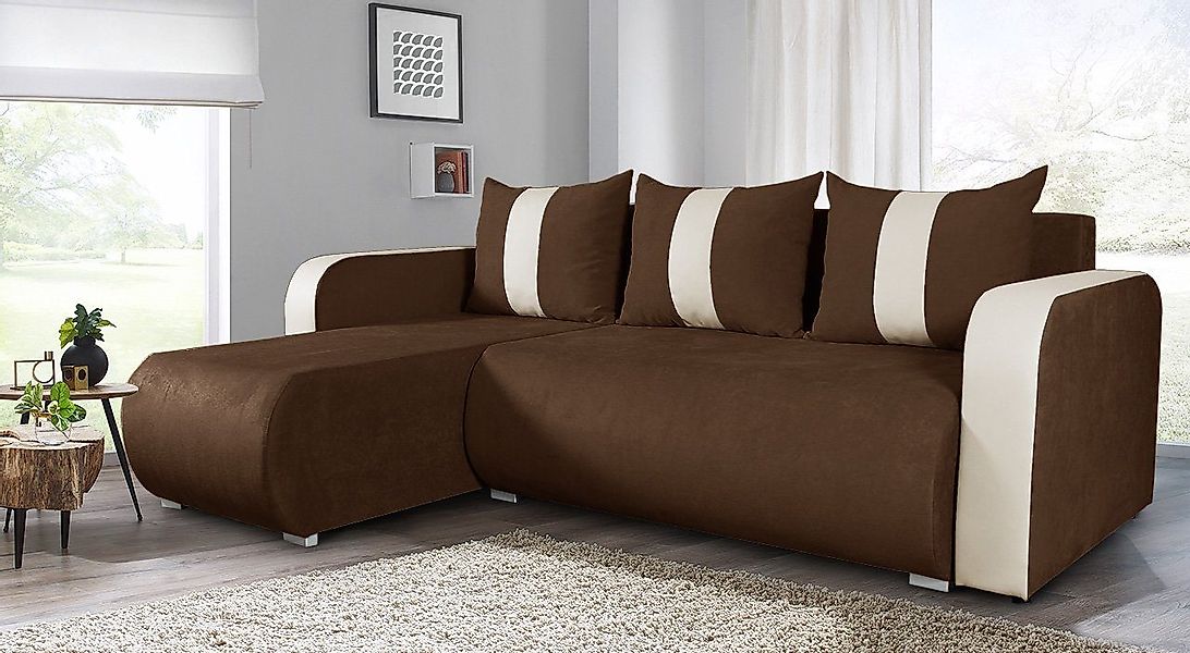 Sofnet Ecksofa Rino, mit Schlaffunktion und günstig online kaufen