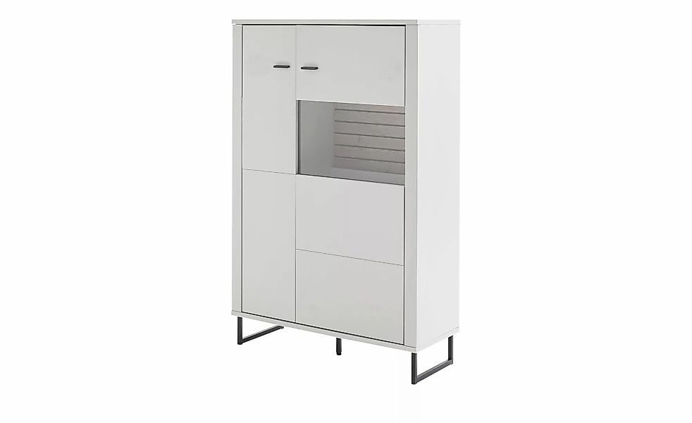 uno Highboard  Leni ¦ grau ¦ Maße (cm): B: 100 H: 153 T: 37.0 Kommoden & Si günstig online kaufen