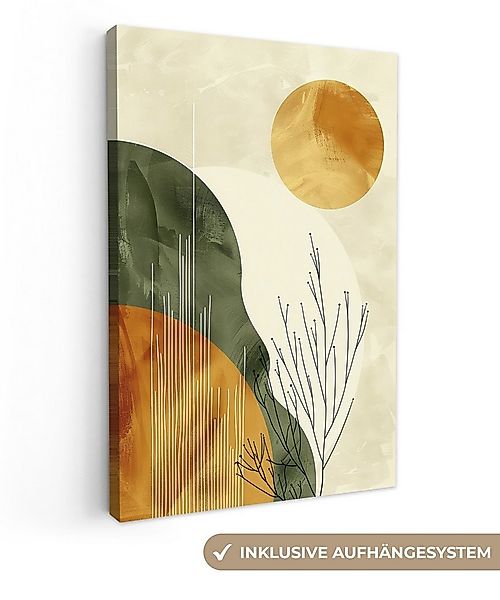 OneMillionCanvasses® Leinwandbild Abstrakt - Landschaft - Sonne - Kunst, Fo günstig online kaufen