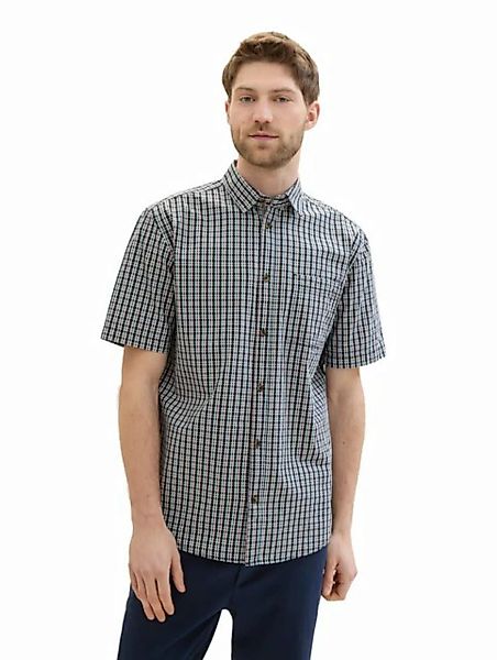 TOM TAILOR Kurzarmhemd mit Karo Muster günstig online kaufen