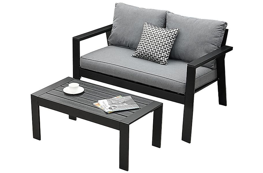 MeXo Gartenlounge-Set Gartenmöbel Set Aluminium Loungeset günstig online kaufen
