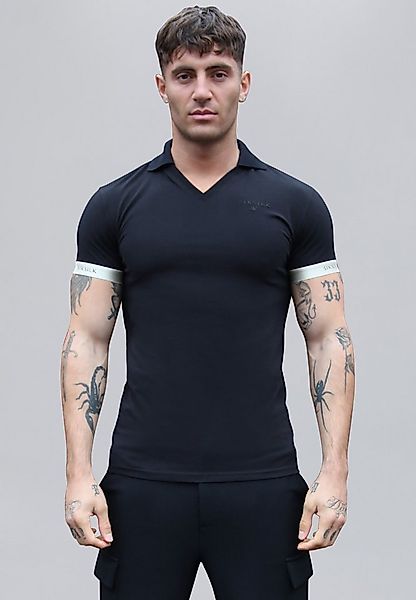 Siksilk Poloshirt SikSilk Herren Schwarzes Polo T-Shirt günstig online kaufen