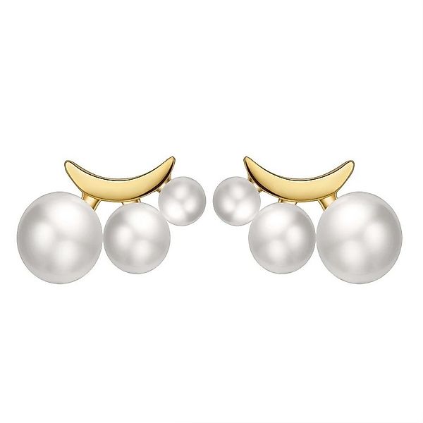 Runde Perlé Perlenohrringe Anna, handgefertigte Ohrstecker, Süßwasserperle, günstig online kaufen