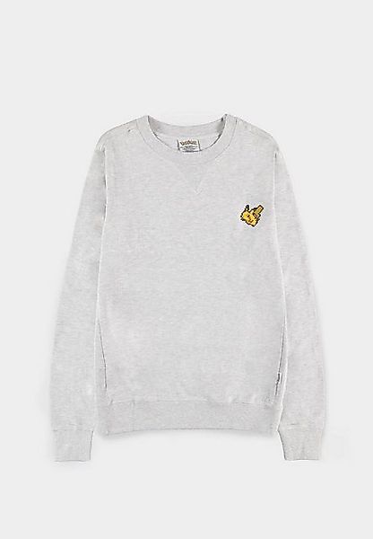 DIFUZED Rundhalspullover Pokémon Pixel Pika - Crewneck Sweater - Sweatshirt günstig online kaufen