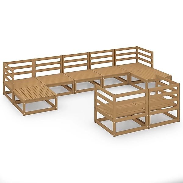 vidaXL 9-tlg Garten-Lounge-Set Massivholz Kiefer Modell 24 günstig online kaufen