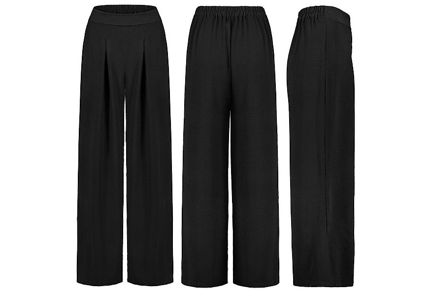 SUBLEVEL Chinos Damen Luftige Sommerhose Freizeit Weit geschnitten Stoff Pa günstig online kaufen