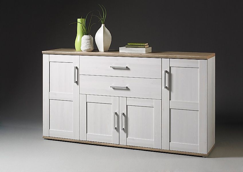 HBZ Sideboard Romance im Landhaustil, Wohnzimmerschrank BxHxT 186x100x46 cm günstig online kaufen