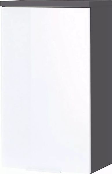 KADIMA DESIGN Midischrank Badehängeschrank LEINE Weiß Grau 39 x 69 x 27 günstig online kaufen