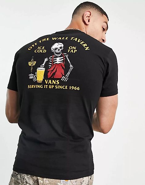 Vans – OTW Tavern – T-Shirt mit Rückenprint in Schwarz günstig online kaufen