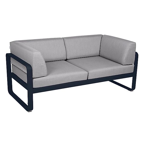 Bellevie 2-Sitzer Club Sofa 92 Abyssblau 79 Flanellgrau günstig online kaufen