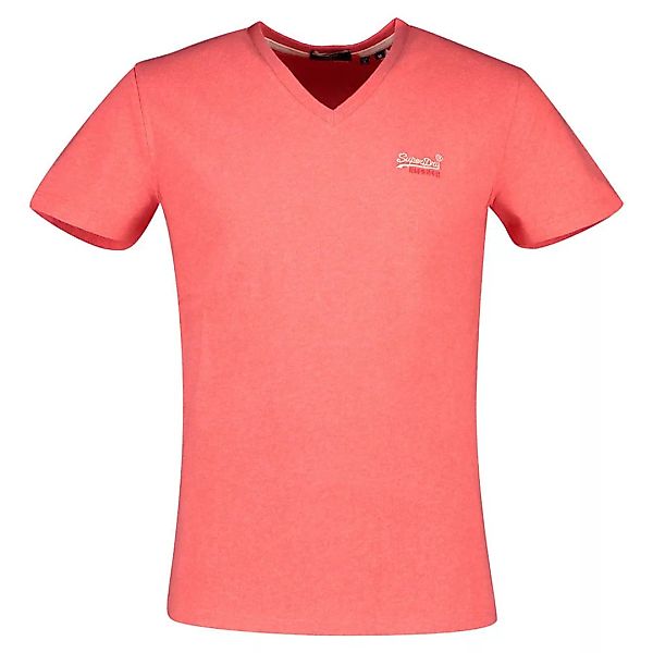 Superdry Orange Label Classic Vee Kurzarm T-shirt M Coral Marl günstig online kaufen