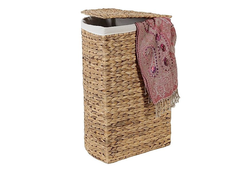 Casa Moro Wäschekorb Eckwäschekorb mit Deckel & Wäschesack 90L aus Seegras günstig online kaufen